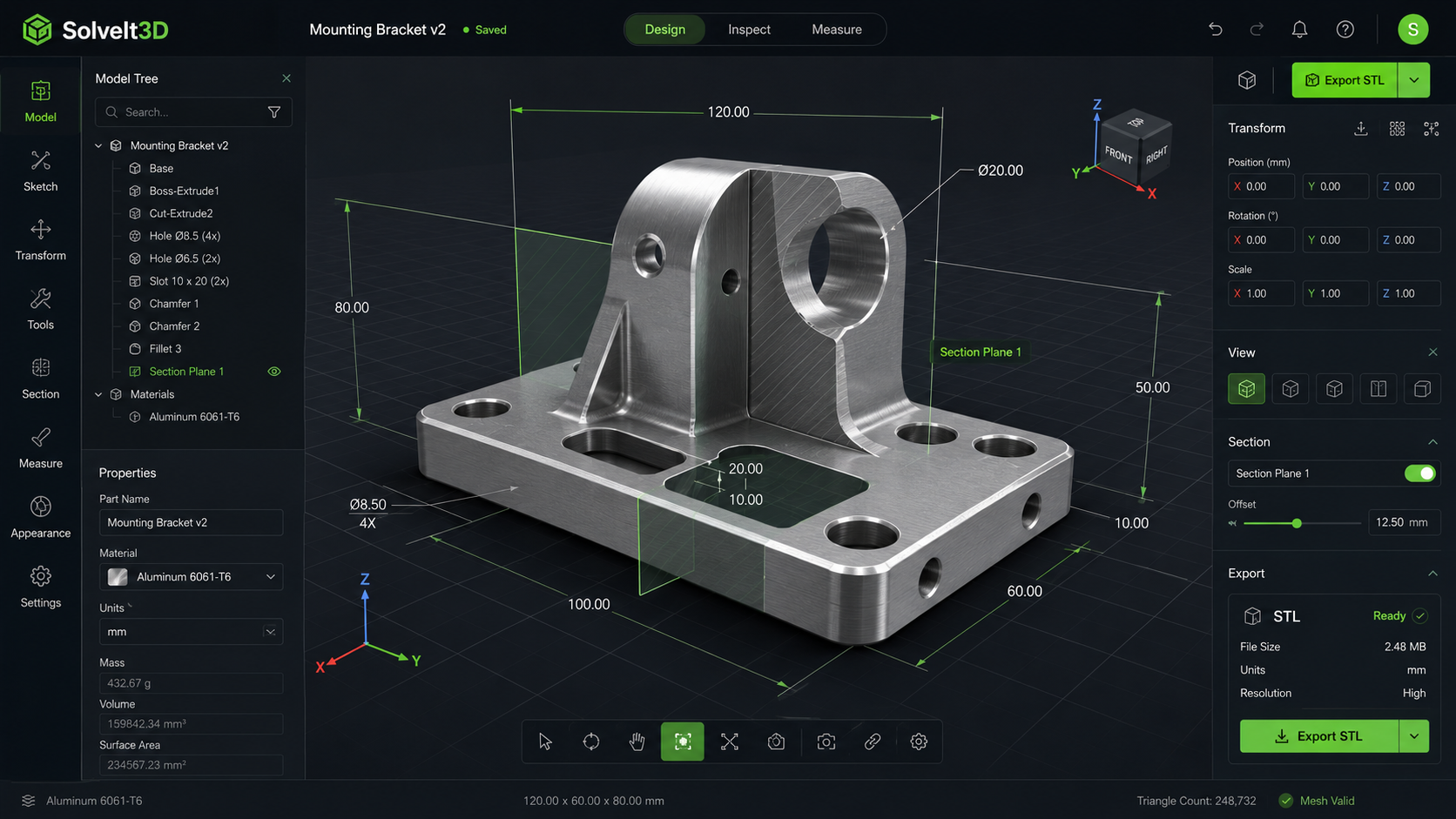SolveIt3D browser workspace