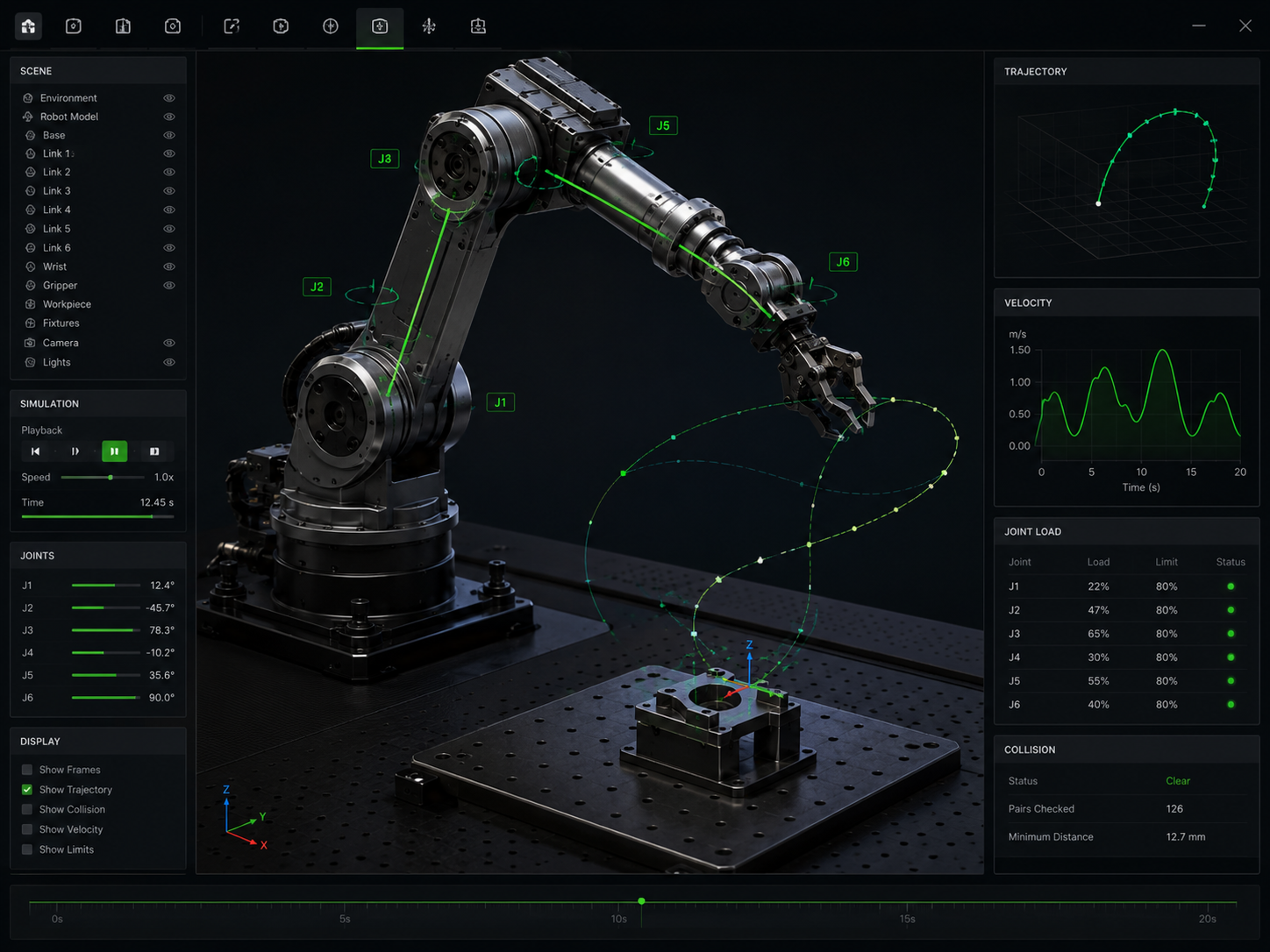 SolveItSim simulation workspace